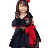 Flower Embroidered Mexican Mini Quinceanera Dresses for Little Girls Pageant Ball Gown Dress Off Shoulder