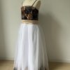 Bride Snowfall Camo Mini Junior Bridesmaid Dresses Flower Girl Dress with Spaghetti Straps