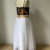 Bride Snowfall Camo Mini Junior Bridesmaid Dresses Flower Girl Dress with Spaghetti Straps