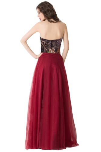 Tulle Evening Party Formal Dresses Camo Wedding Guest Reception Prom Dress Floor Length