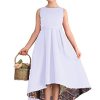 High Low Flower Girl Dresses Camo and Satin Banquet Quince Prom Dress