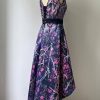 High Low Camo Mother of The Birde Dress Bridesmaid Gown V Neck