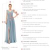 Boho Wedding Dresses for Bride with Slit Lace Appliques Long Sleeve Mermaid Bridal Dresses for Wedding 2025 DE08