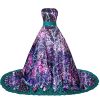 Camo and Lace Wedding Bride Dresses Evening Prom Dress Long