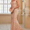 Formal Dress Sequin Fishtail Sleeveless 1920s Gatsby Cocktail Prom Elegant Maxi Evening Gowns for Women