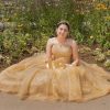 Lace Organza Prom Dresses Plus Size Strapless A-line Formal Dress Evening Womens Gowns Corset 2025