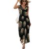Mama Wolf Wolf Love Womens Casual Sleeveless Dress Maxi Long Beach Dress Sundress