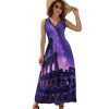 Rome Italy Famous Ancient Landmark Womens Casual Sleeveless Dress Maxi Long Beach Dress Sundress