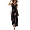 Black Women US Flag Melanin Afro 4th of July African American Womens Casual Sleeveless Dress Maxi Long Beach Dress Sundress