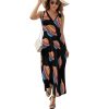 Trans Flag Saturn Human Rights LGBTQ Womens Casual Sleeveless Dress Maxi Long Beach Dress Sundress