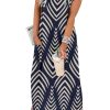 Women Summer Long Sundress Crewneck Short Sleeve Maxi Dress 2025 Casual Loose Beach Dress with Pockets