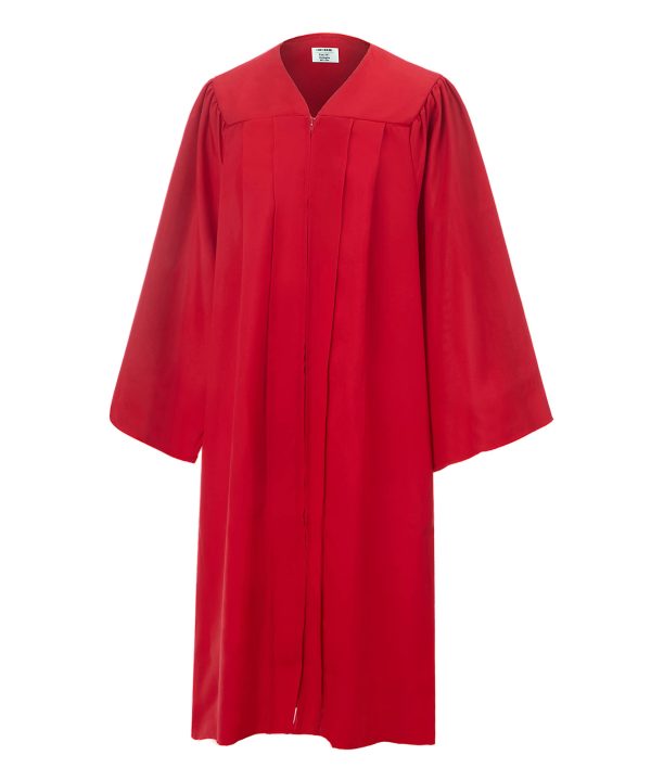 Unisex Adult Matte Graduation Gown Only, for High School, Bachelor, Choir Robes, Pulpit Robe, Pastor and Halloween