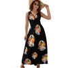 Water Skiing Water Sport Womens Casual Sleeveless Dress Maxi Long Beach Dress Sundress
