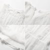 Girls Summer Sleeveless Ruffle Dress Swiss Dot Spring Sundress Flowing Tiered Layers Midi Casual Dress 5-12Y