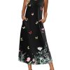 Nightgowns for Women Sleeveless Sleepshirt Long Print House Dress Tank Nightshirt Maxi Casual Dress with Pockets