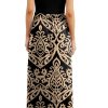 Women Summer Crew Neck Casual Short Sleeve Solid Floral Print Long Maxi Dress with Pockets