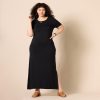 Women's Jersey Standard-Fit Short-Sleeve Crewneck Side Slit Maxi Dress (Previously Daily Ritual)