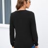 Women's Dressy Casual Blouses Business Long Sleeve Shirts V Neck Work Tops Fall Fashion 2025