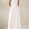 Women's Maxi Sundress Casual Summer 2025 Sleeveless Asymmetrical Drop Waist Patchwork Long Flowy Tank Dresses
