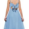 Girls' Dress Square Neck Summer Tie Back Spaghetti Straps Elegant Chiffon A-line Party Dress 7-14 Years