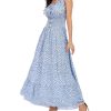 Women's 2025 Summer Boho Floral Print Tiered Casual Flowy Long Maxi Dress