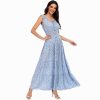 Women's 2025 Summer Boho Floral Print Tiered Casual Flowy Long Maxi Dress