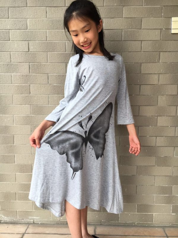 Girls Casual Swing Twirly Cotton Printed Maxi Dresses