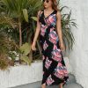 American Flag Pigs Womens Casual Sleeveless Dress Maxi Long Beach Dress Sundress