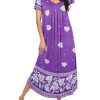 Long Nightgowns for Women House Dress Plus Size Sleepwear Pleated Full Length Loungwear S-4XL