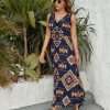 Graphics Womens Casual Sleeveless Dress Maxi Long Beach Dress Sundress