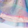 Girl Easter Dresses Short Ruffle Sleeve Cotton Tulle Tutu Birthday Party Dresses